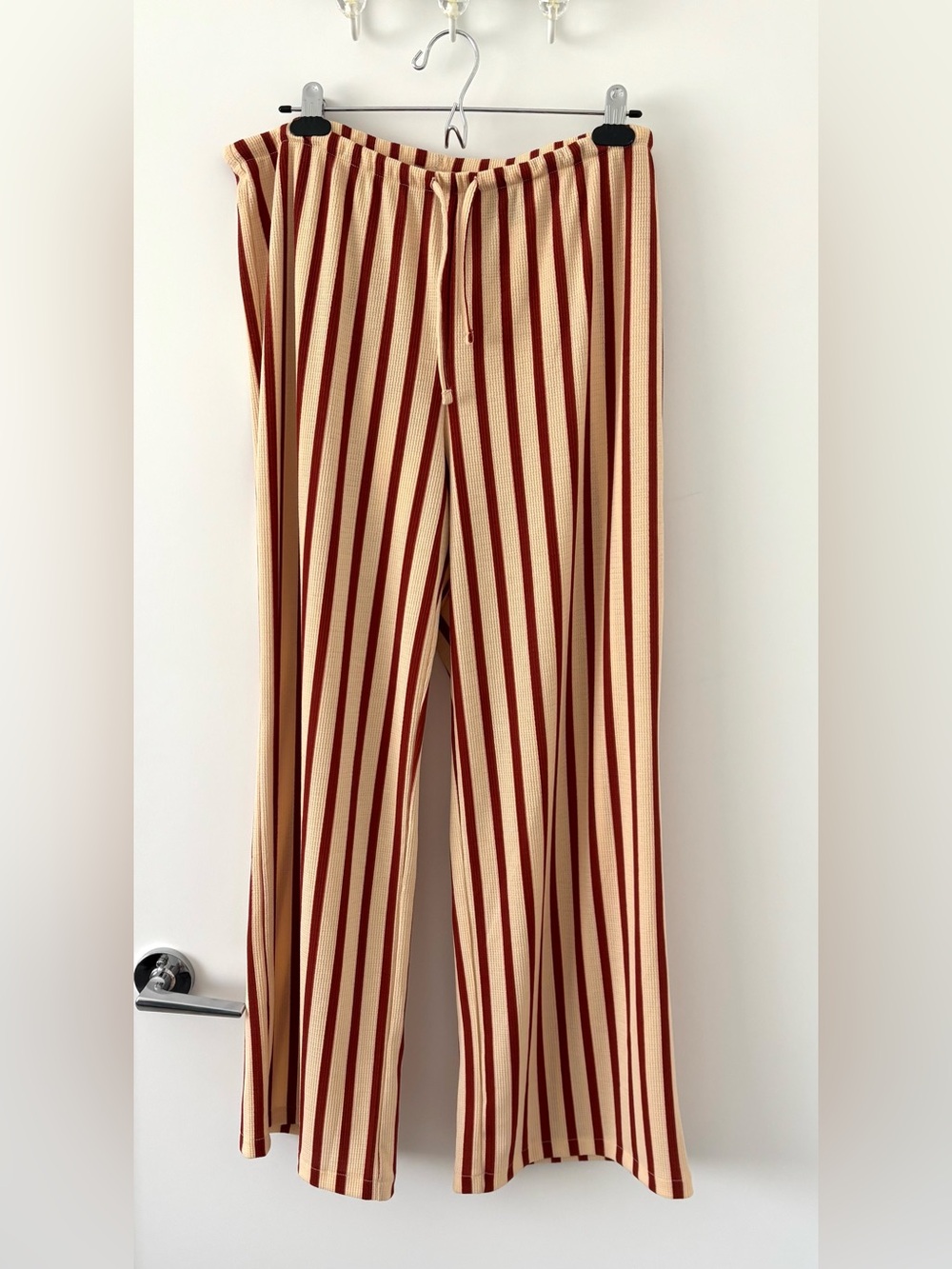 H&M striped wide leg pants